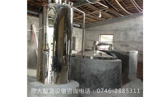 雅大白酒生產(chǎn)設備安裝圖 