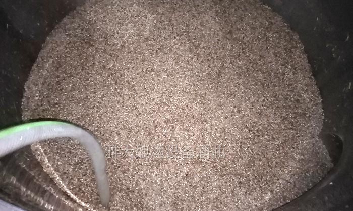 雅大邀您到酒廠用白酒蒸酒設(shè)備實(shí)操釀青稞酒，青稞酒實(shí)操教學(xué)！-03-青稞釀酒蒸糧1